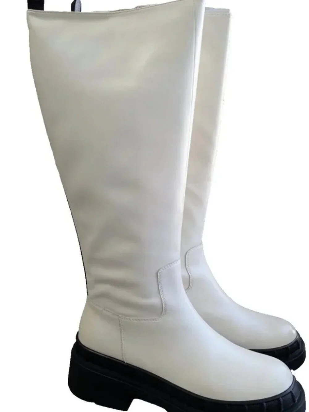 Lisa Vicky Womens Moody-V Leather Water Resistant Knee High Boots